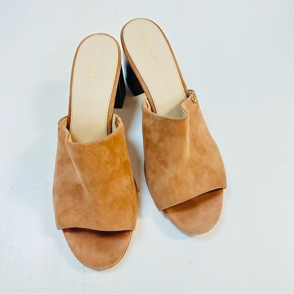 cole haan suede toe mule sandals beige size 11B - Picture 6 of 9